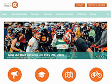 Tablet Screenshot of bikewalkkc.org